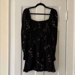 Gently Worn Size S Reformation Black Floral Midi Dress